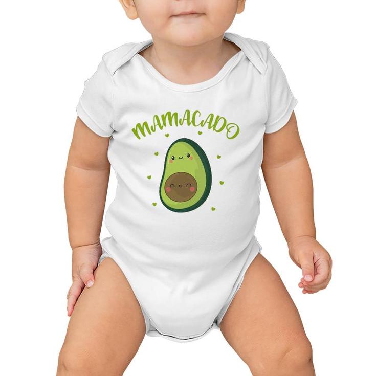 Womens Mamacado Avocado Pregnant Mom Pregnancy V-Neck Baby Onesie