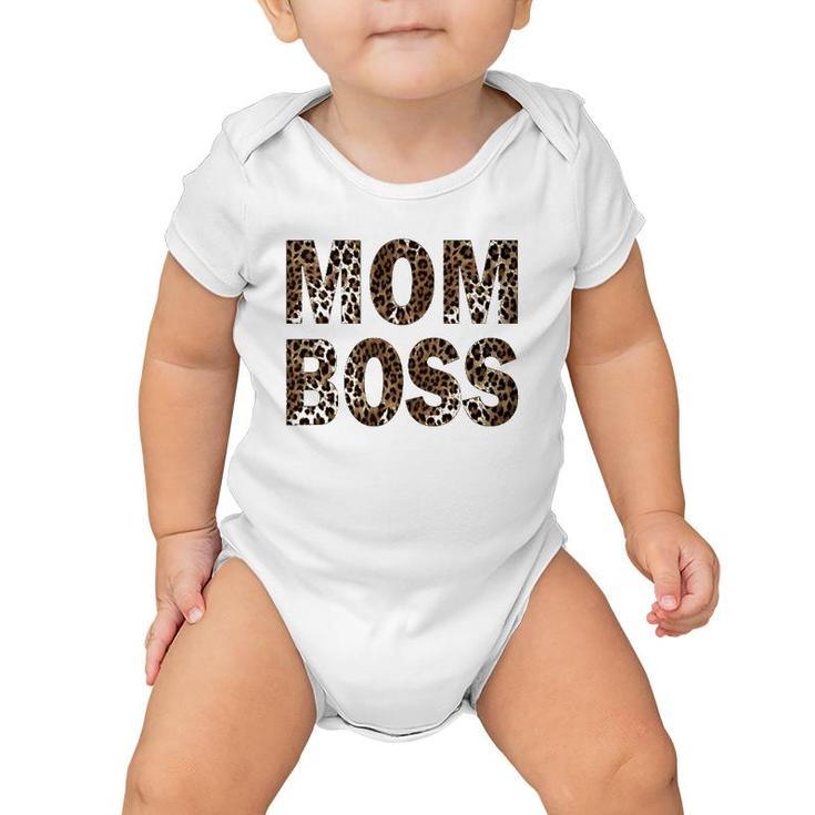 Womens Mom Boss Best Gift For Mom Baby Onesie