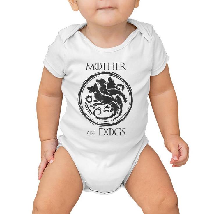 Womens Mother Of Dogs Dragon Dogmum Love Funny T Baby Onesie
