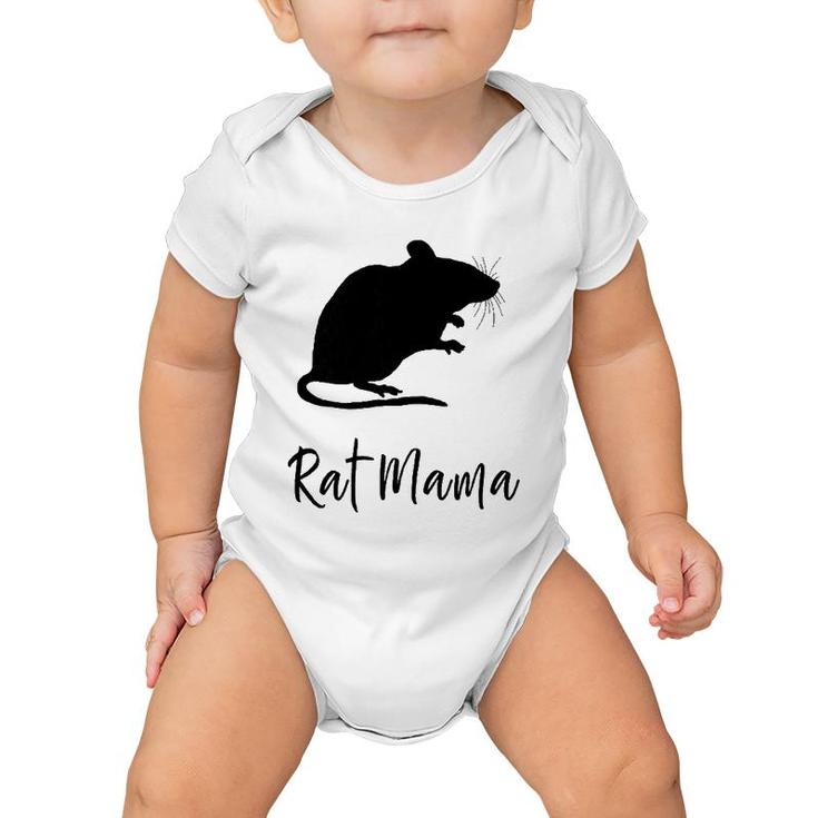 Womens Rat Mama Pet Rodent Mom Fur Mom Rat Lover Baby Onesie